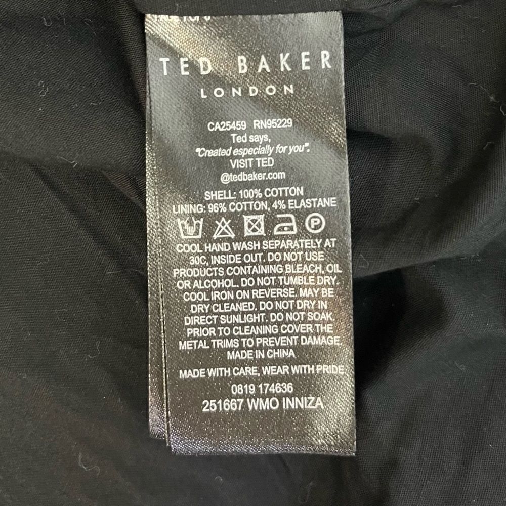 NEW Ted Baker Inniza Printed Cargo Jacket Size 4 - Picture 11 of 14